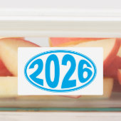 New Year 2026 Oval Sticker (Apposé)