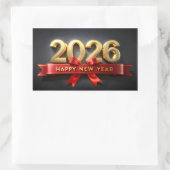 New Year Aesthetic & Decor Rechthoekige Sticker (Tas)