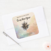 New Year Candle Sticker – Warm & Cozy Design (Enveloppe)