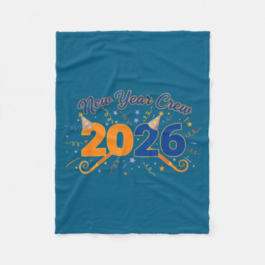 New Year Crew 2026 Fireworks Celebration  Fleece Deken (Voorkant)