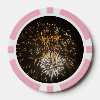 New Year Eve Party Decoration / Favor - Fireworks Poker Chips