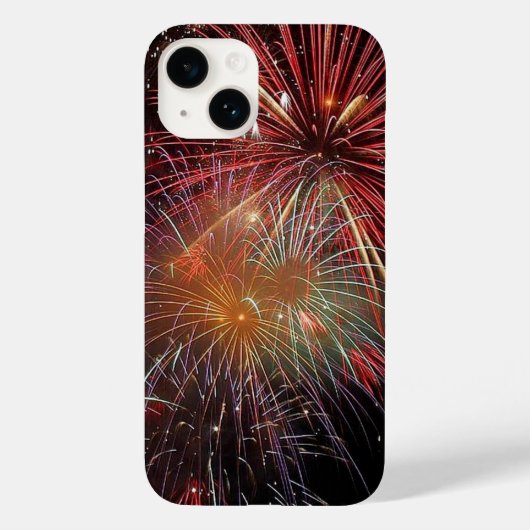 New Year Fireworks Sparkles Case-Mate iPhone Case (Achterkant)