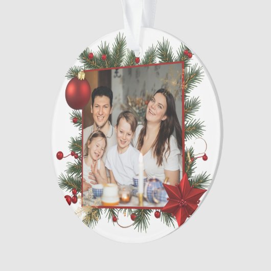 New year Frame with Red Star Photo Family 2026 (devant)