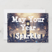 New year greeting 2026 feestdagenkaart (Achterkant)