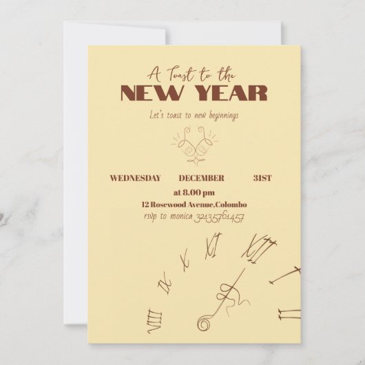 New Year Invitation (Devant)
