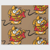 New Year Mouse Cadeaupapier (Vlak)