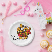 New Year Mouse Papieren Bordje (Feest)