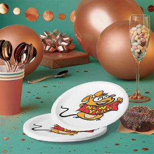 New Year Mouse Papieren Bordje