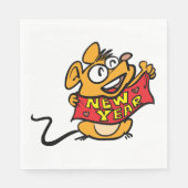 New Year Mouse Servet (Voorkant)