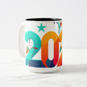 new year mug tweekleurige koffiemok (Voorkant links)