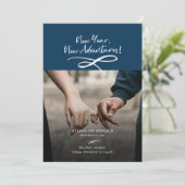 New Year New Adventures Photo Save The Date (Staand voorkant)