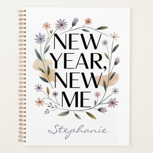 New Year, New Me Floral Planner (Voorkant)