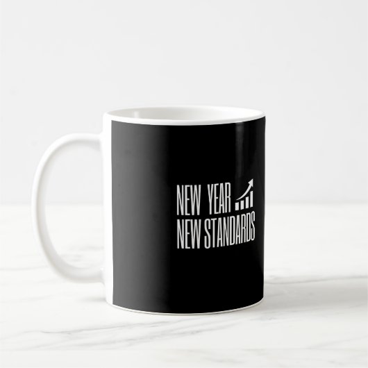 New Year New Standard — Minimalist Motivation MUG (Gauche)