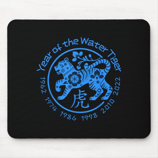 New Year Of The Water Tiger Chinese 2022 Muismat (Voorkant)