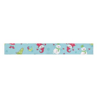 New year pattern grosgrain lint