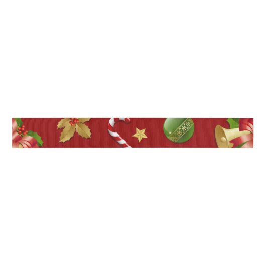 New year pattern grosgrain lint (Voorkant)