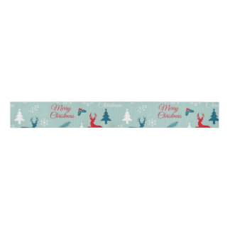 New year pattern grosgrain lint