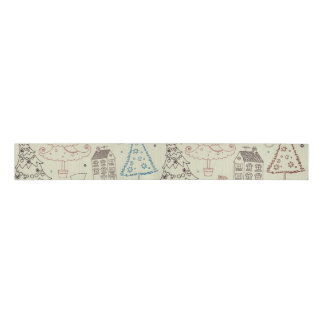 New year pattern grosgrain lint