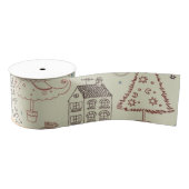 New year pattern grosgrain lint (Spoel)