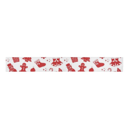 New year pattern grosgrain lint (Voorkant)