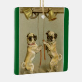 New Year Pugs Ringing Bells Ornament (Rechts)