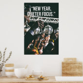 New Year Quieter Focus Motivation Poster (Cuisine)