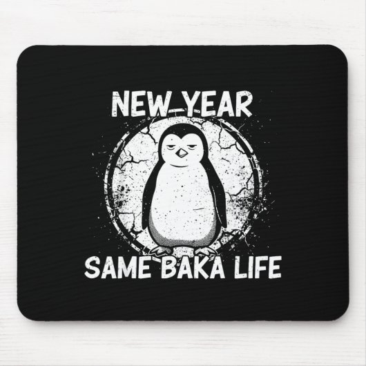 New Year Same Baka Life Baka Penguin  Muismat (Voorkant)