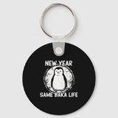 New Year Same Baka Life Baka Penguin  Sleutelhanger (Voorkant)