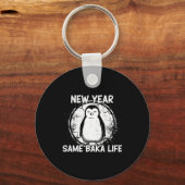New Year Same Baka Life Baka Penguin  Sleutelhanger (Voorkant)