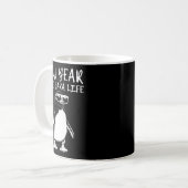 New Year Same Baka Life Funny Penguin Joke Koffiemok (Voorkant links)