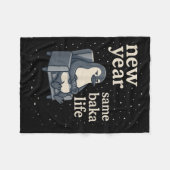 New Year Same Baka Life Penguin Joke Gaming Video  Fleece Deken (Voorkant (Horizontaal))