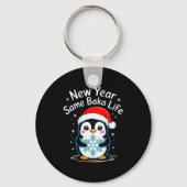 New Year Same Baka Life Penguin Joke  Sleutelhanger (Voorkant)