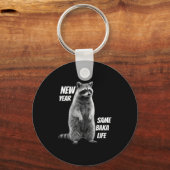New Year Same Baka Life Raccoon Joke  Sleutelhanger (Voorkant)
