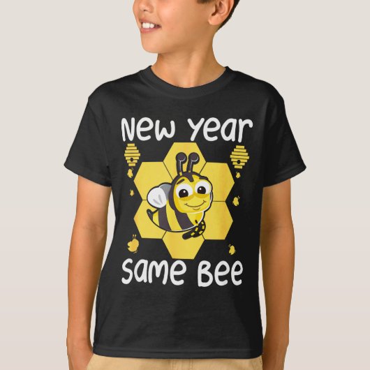 New Year Same Bee Meme Funny New Years Eve  T-shirt (Voorkant)