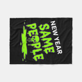 New Year Same People Funny Skull  Fleece Deken (Voorkant (Horizontaal))