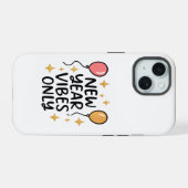 "New Year Vibes Only" iPhone Case (Verso Horizontal)