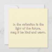 New Year's card with a bird (Achterkant)