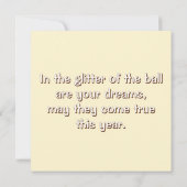 New Year's card with a bird (Achterkant)