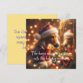 New Year's card with a cute horse (Voorkant / Achterkant)