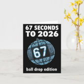 New Year's Day Ball Drop Countdown Funny Brainrot Kaart (Gele Bloem)