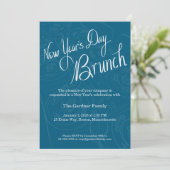 New Year's Day Brunch Tablescape Invitation (Debout devant)