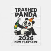 New Years Eve 2026 Trashed Panda Premium  Fleece Deken (Voorkant)