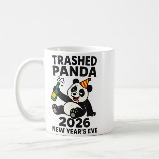 New Years Eve 2026 Trashed Panda Premium  Koffiemok (Links)