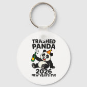 New Years Eve 2026 Trashed Panda Premium  Sleutelhanger (Voorkant)