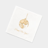 New Year's Eve Ball Folie Servetten (Links)