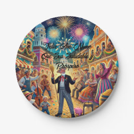 New Year's Eve Celebration El Año Viejo Papieren Bordje