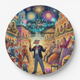 New Year's Eve Celebration El Año Viejo Papieren Bordje