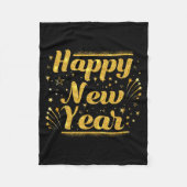 New Year's Eve Countdown 2026 Party Costume Happy Fleece Deken (Voorkant)