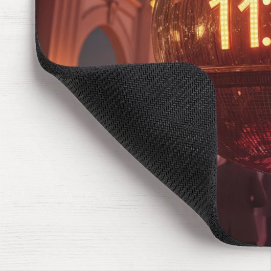 New Year's Eve Countdown Clock with Fireworks Muismat (Hoek)