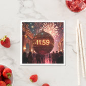 New Year's Eve Countdown Clock with Fireworks Servet (Insitu)